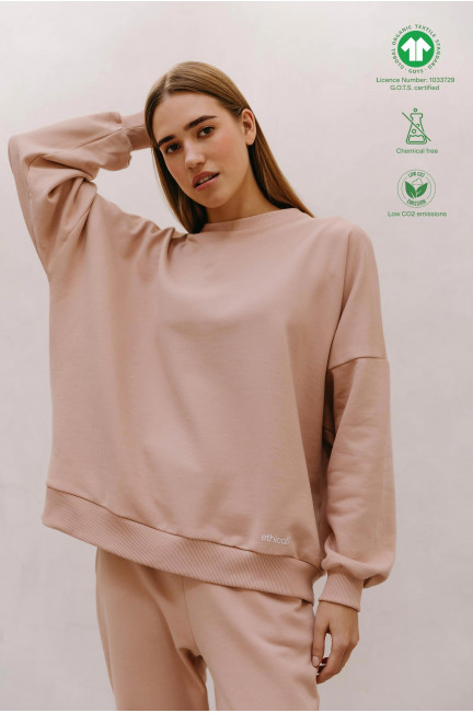 Oversized organic cotton sweatshirt