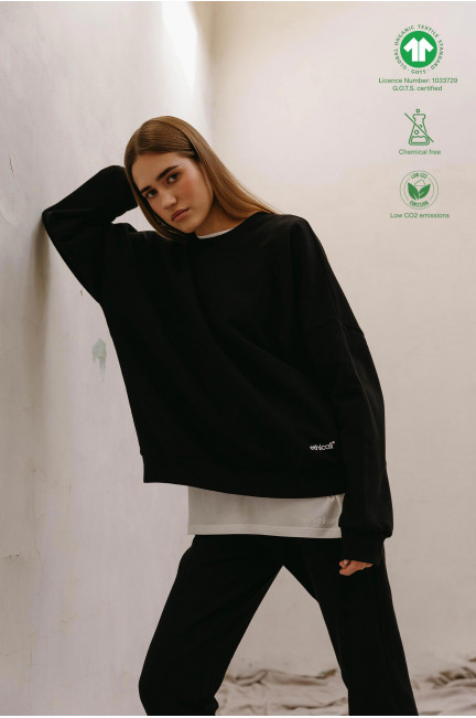 Oversized organic cotton sweatshirt