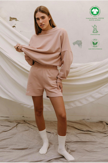 Organic cotton sweat shorts