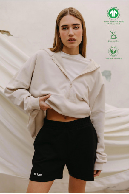 Organic cotton sweat shorts